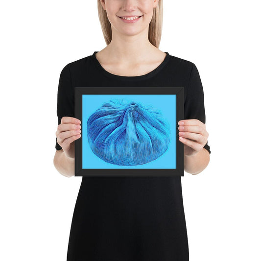 Dumpling Framed Poster (Crystal Two) [Unfoiled] JoyousJoyfulJoyness Black 8″×10″ 