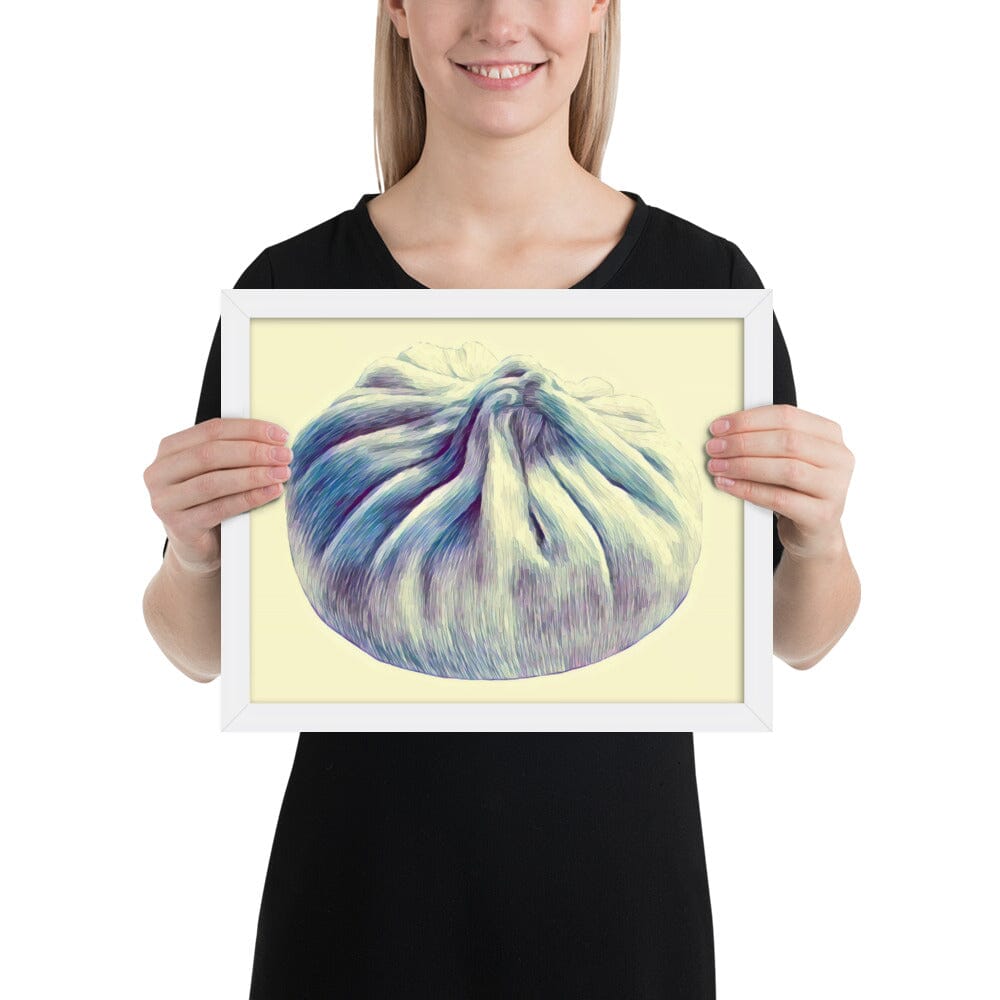 Dumpling Framed Poster (Blooming) [Unfoiled] JoyousJoyfulJoyness White 11″×14″ 