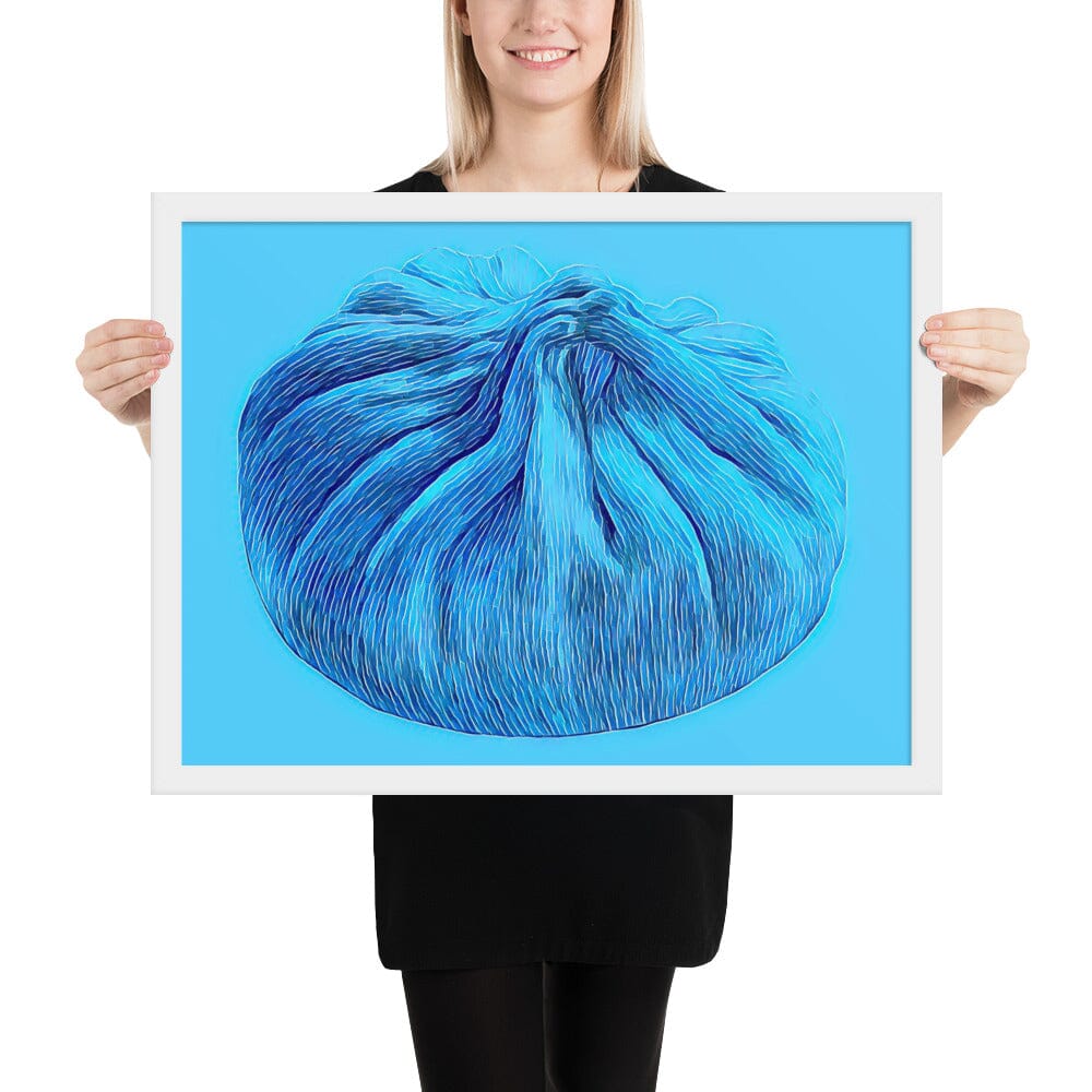 Dumpling Framed Poster (Crystal Two) [Unfoiled] JoyousJoyfulJoyness White 18″×24″ 