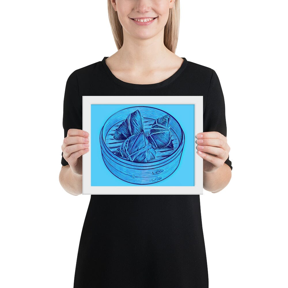 Zong Zi Framed Poster (Crystal Two) [Unfoiled] JoyousJoyfulJoyness White 8″×10″ 