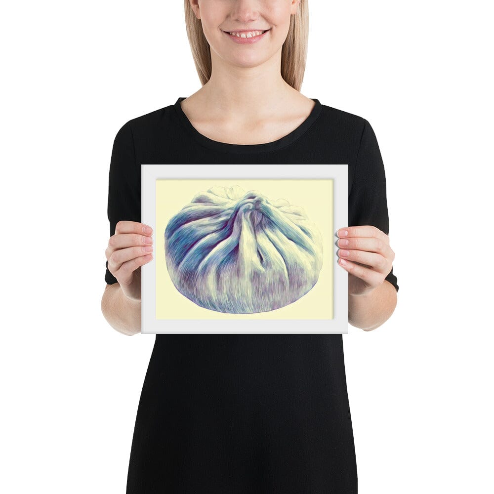 Dumpling Framed Poster (Blooming) [Unfoiled] JoyousJoyfulJoyness White 8″×10″ 