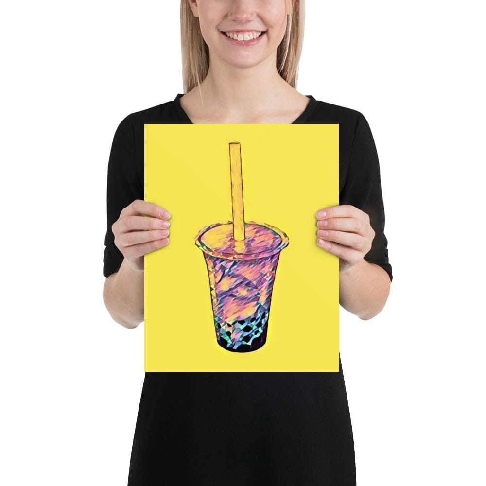 Boba Poster (Cake) [Unfoiled] JoyousJoyfulJoyness 11″×14″ 
