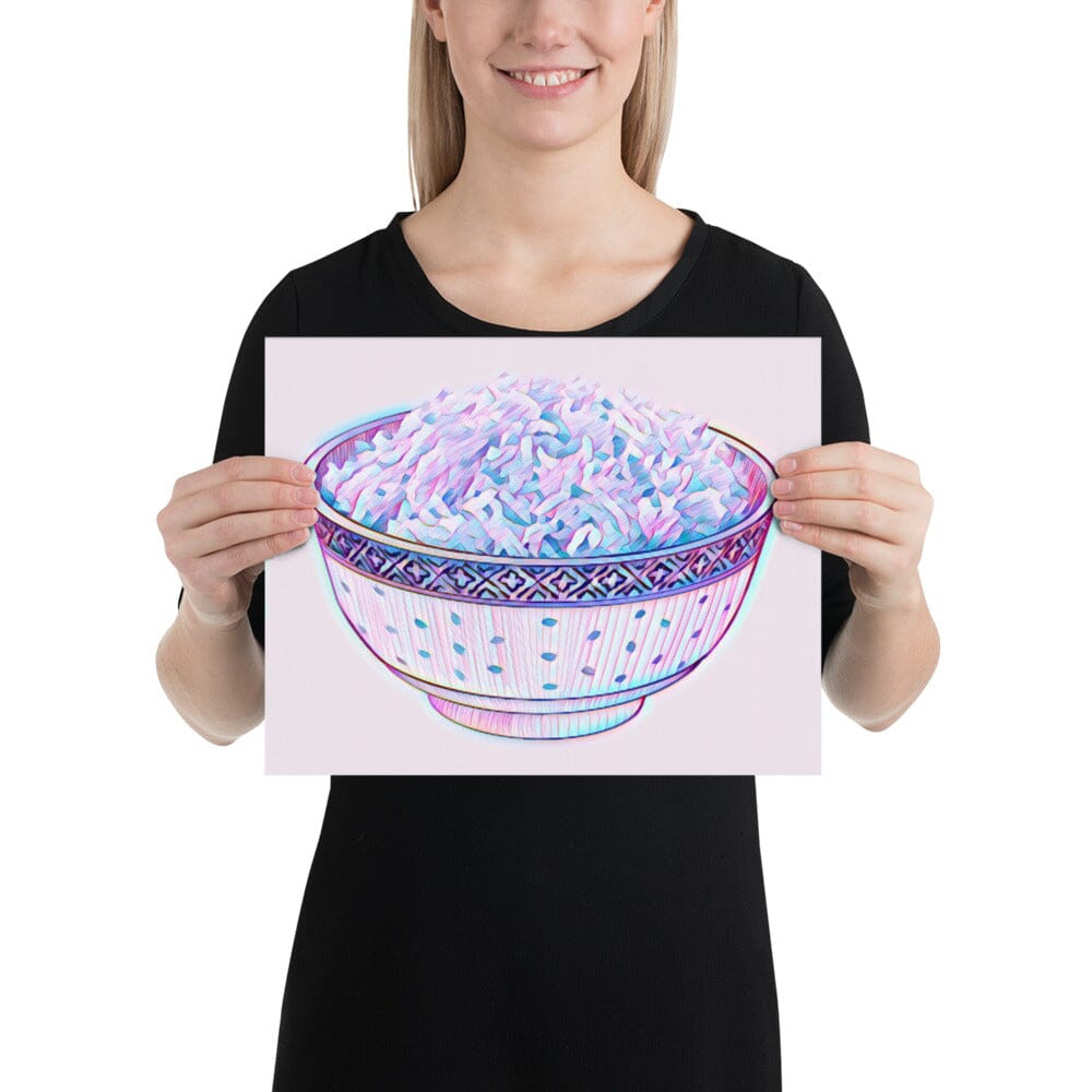 Bowl of Rice Poster (Octopus) [Unfoiled] JoyousJoyfulJoyness 11″×14″ 
