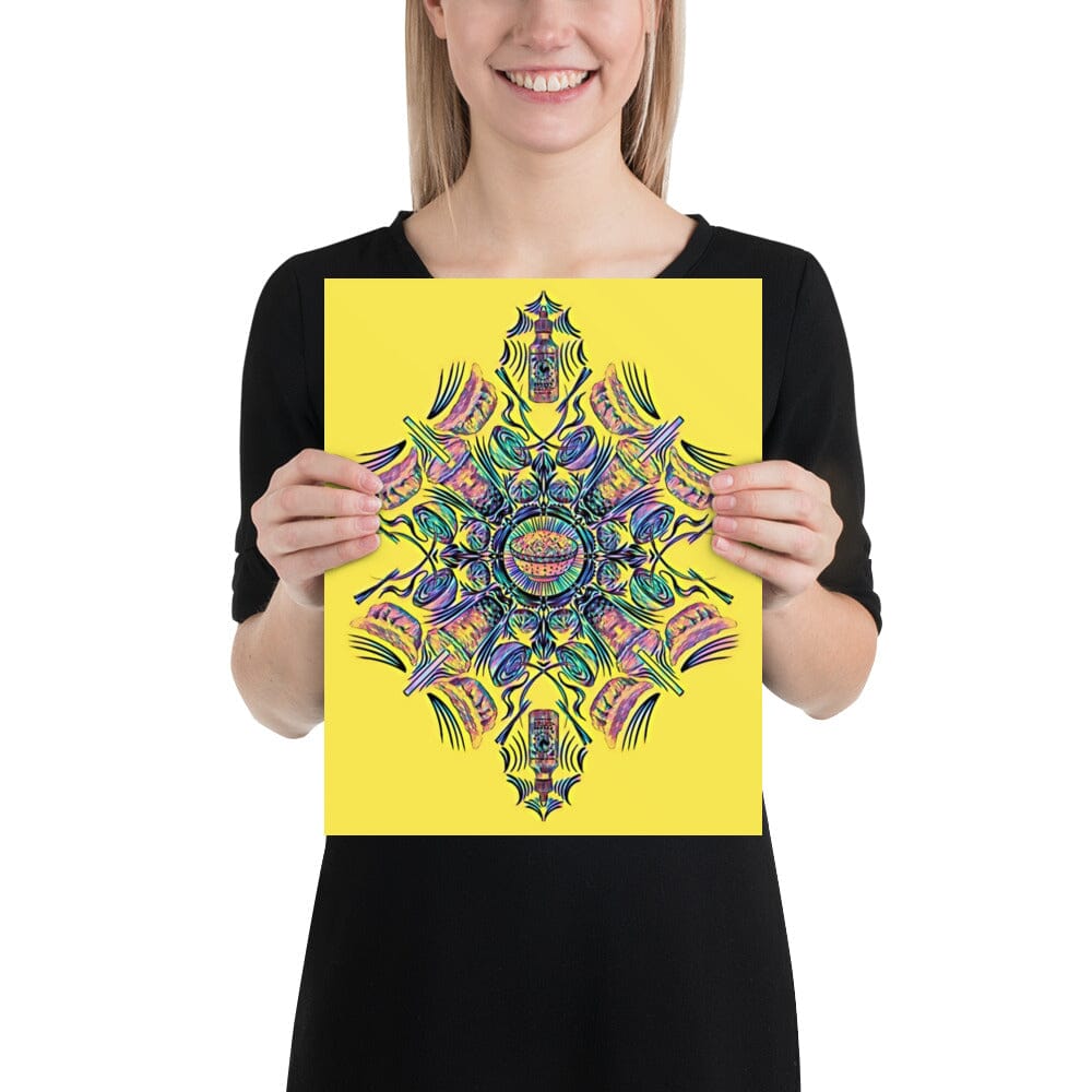 Kaleidoscope of Asian Food Poster [Unfoiled] JoyousJoyfulJoyness 11″×14″ 