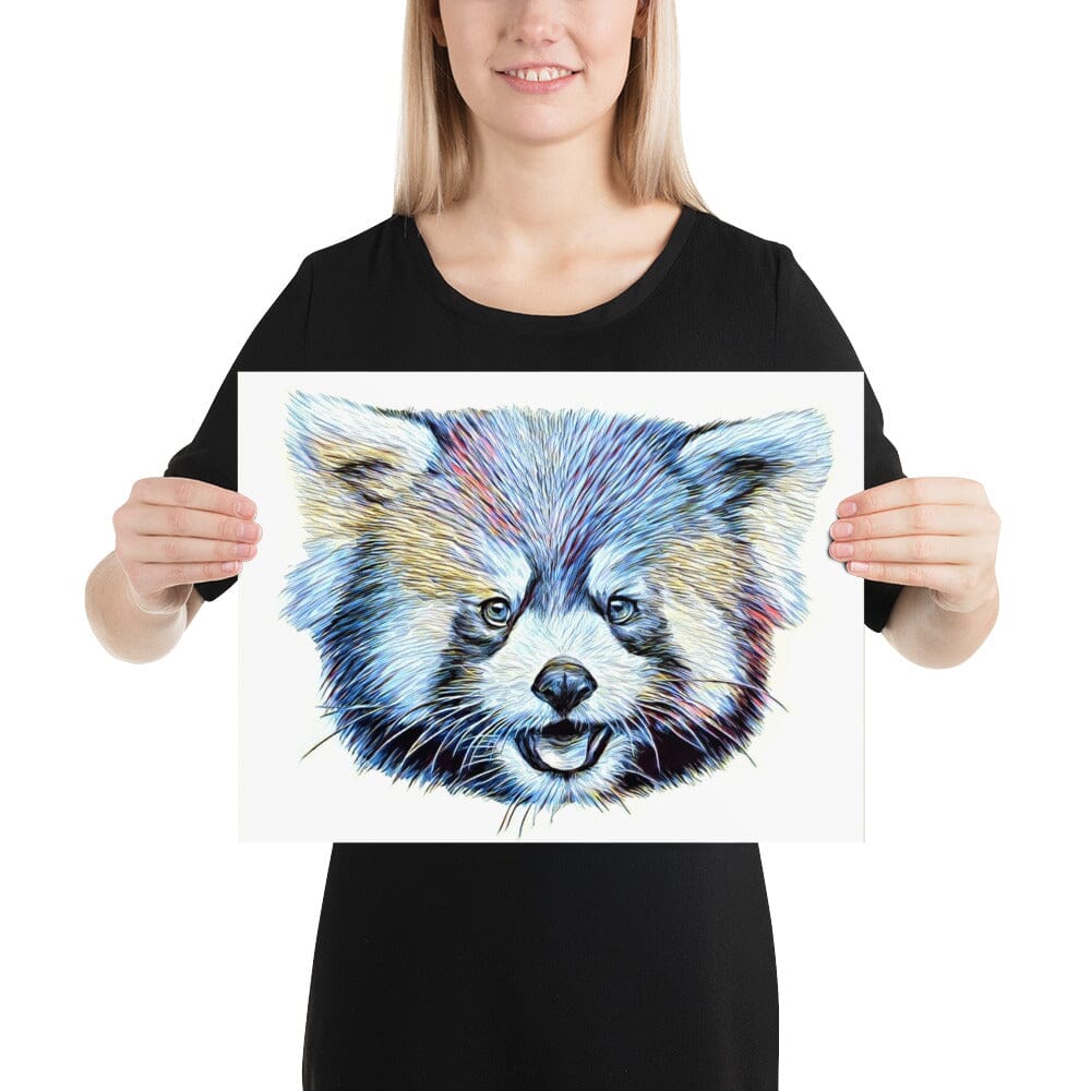 Red Panda Poster (surf) [Unfoiled] JoyousJoyfulJoyness 12″×16″ 