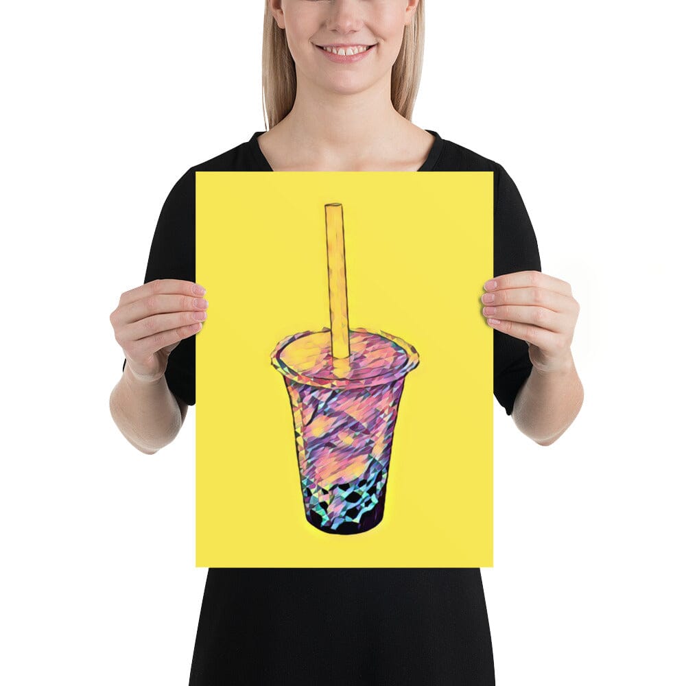 Boba Poster (Cake) [Unfoiled] JoyousJoyfulJoyness 12″×16″ 