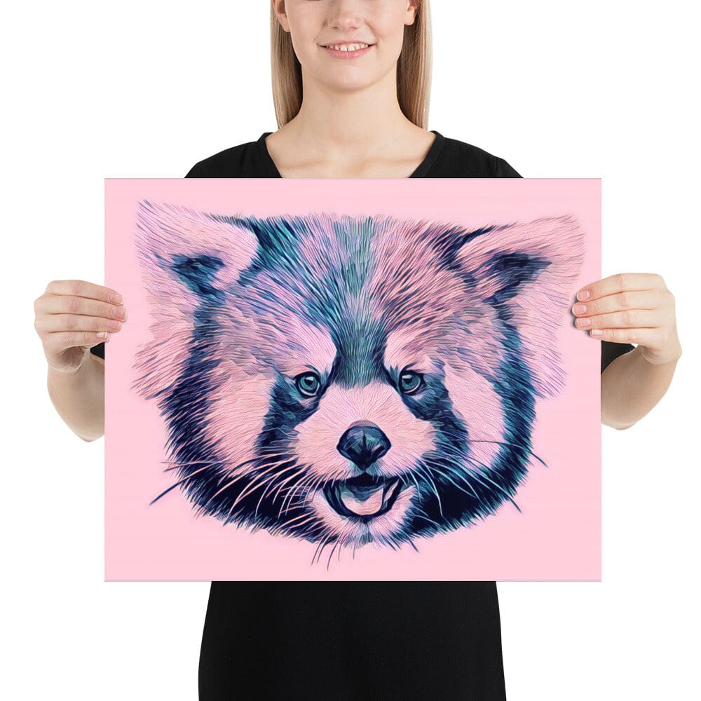 Red Panda Poster (blueberry) [Unfoiled] JoyousJoyfulJoyness 16″×20″ 