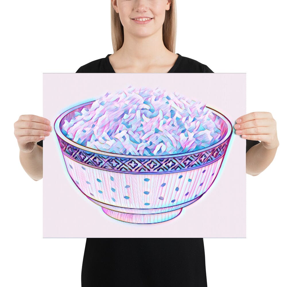 Bowl of Rice Poster (Octopus) [Unfoiled] JoyousJoyfulJoyness 16″×20″ 