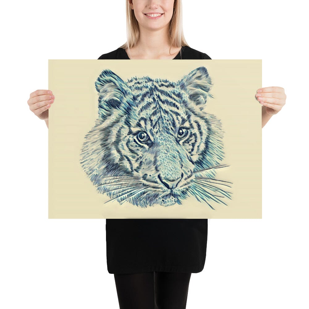 Tiger Poster (Wave) [Unfoiled] JoyousJoyfulJoyness 18″×24″ 