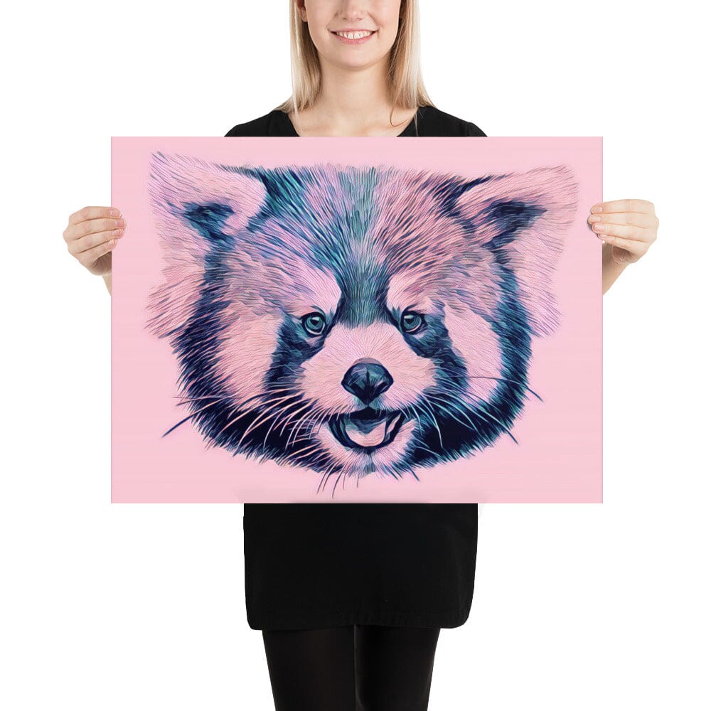 Red Panda Poster (blueberry) [Unfoiled] JoyousJoyfulJoyness 18″×24″ 