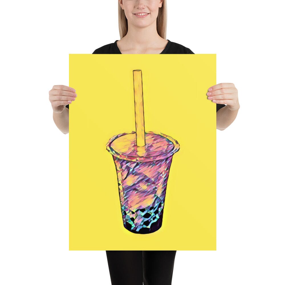 Boba Poster (Cake) [Unfoiled] JoyousJoyfulJoyness 18″×24″ 