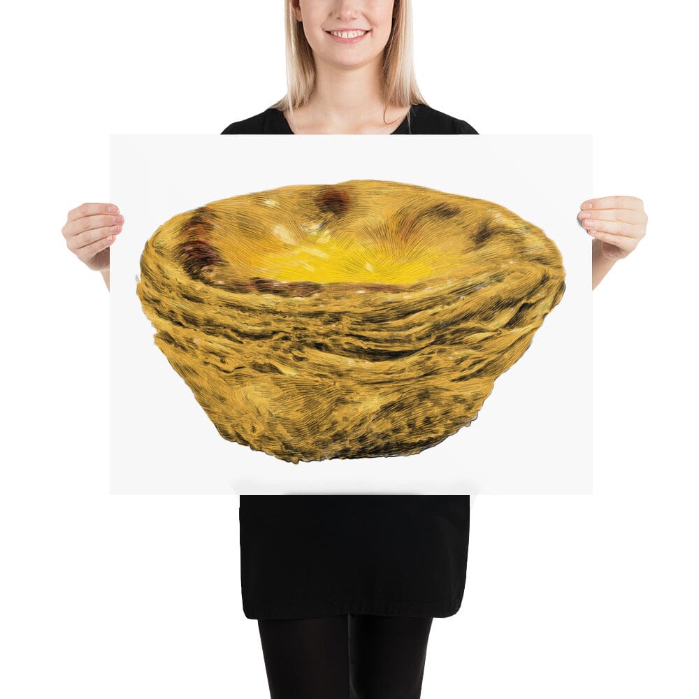 Egg Tart Poster [Unfoiled] JoyousJoyfulJoyness 18″×24″ 
