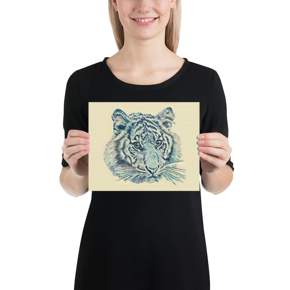 Tiger Poster (Wave) [Unfoiled] JoyousJoyfulJoyness 8″×10″ 