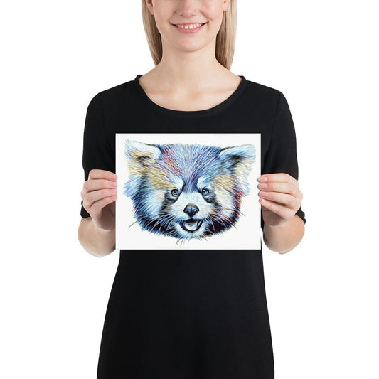 Red Panda Poster (surf) [Unfoiled] JoyousJoyfulJoyness 8″×10″ 
