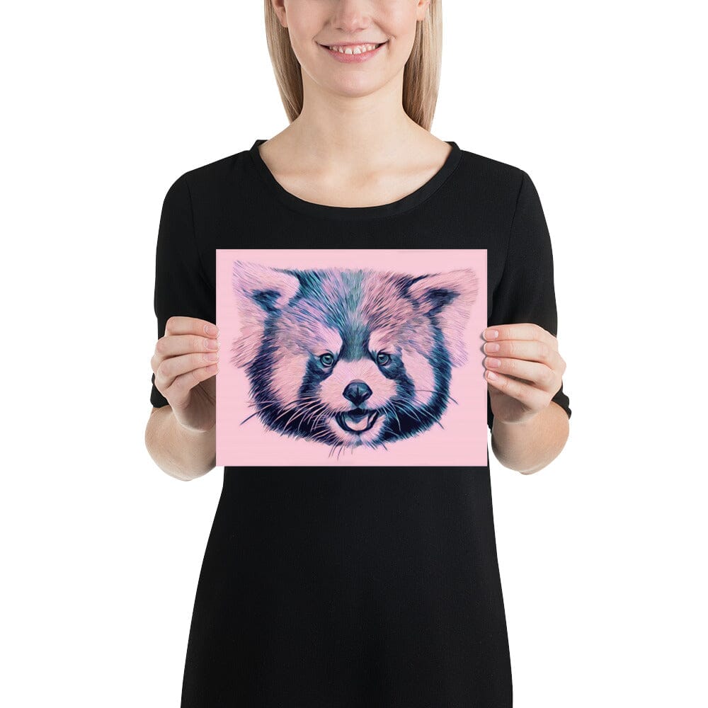 Red Panda Poster (blueberry) [Unfoiled] JoyousJoyfulJoyness 8″×10″ 