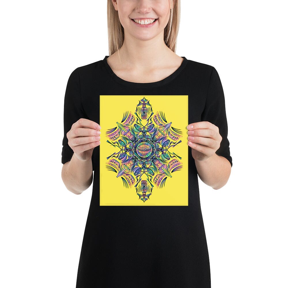 Kaleidoscope of Asian Food Poster [Unfoiled] JoyousJoyfulJoyness 8″×10″ 