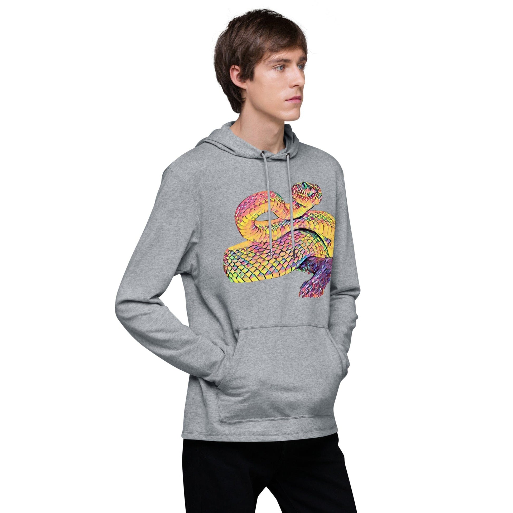 Snake Unisex Lightweight Hoodie JoyousJoyfulJoyness 