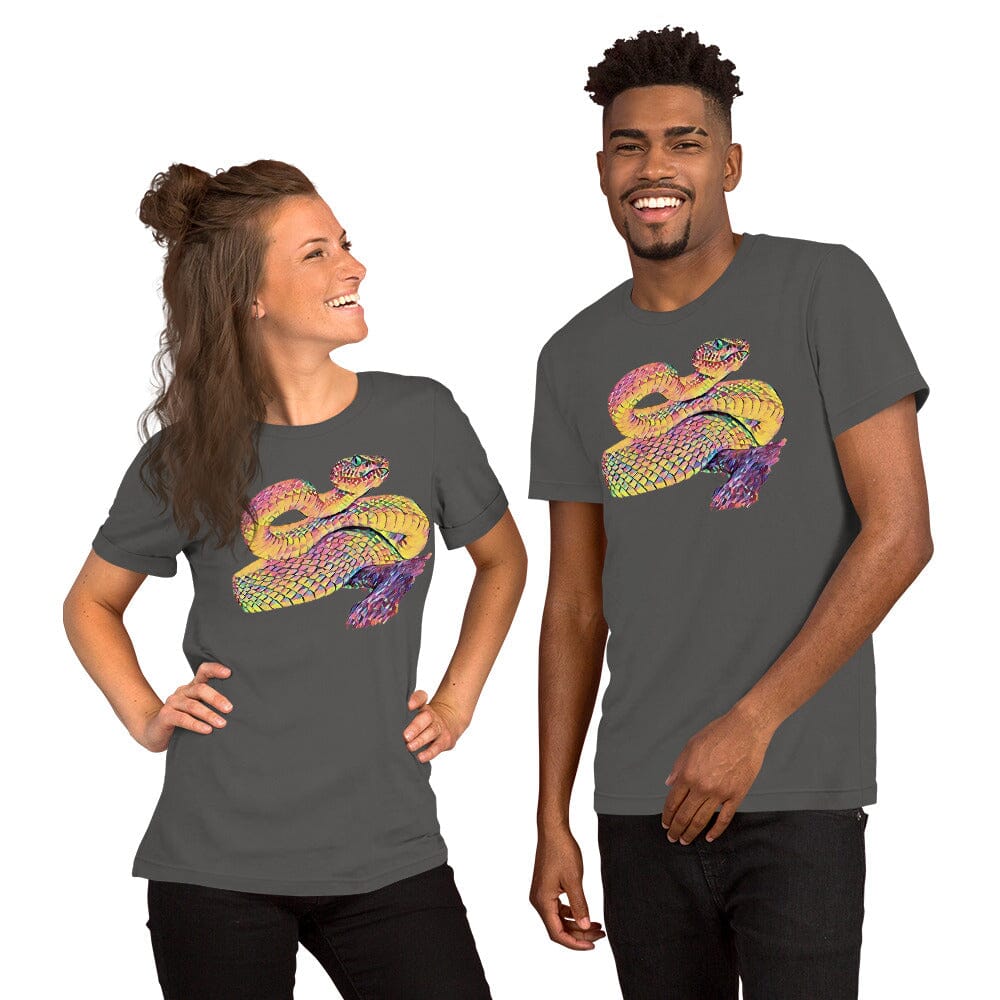 Snake Unisex T-Shirt JoyousJoyfulJoyness Asphalt S 