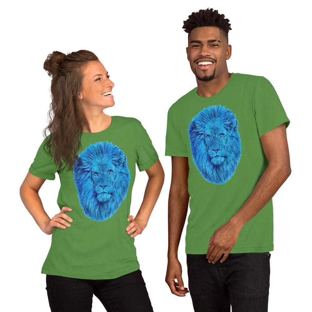 Lion Unisex T-Shirt (Crystal) JoyousJoyfulJoyness Leaf S 